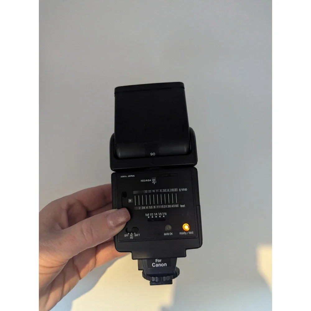 SUNPAK auto 433 D‎ Thyristor Electronic Flash For Canon Vintage Camera Accessory